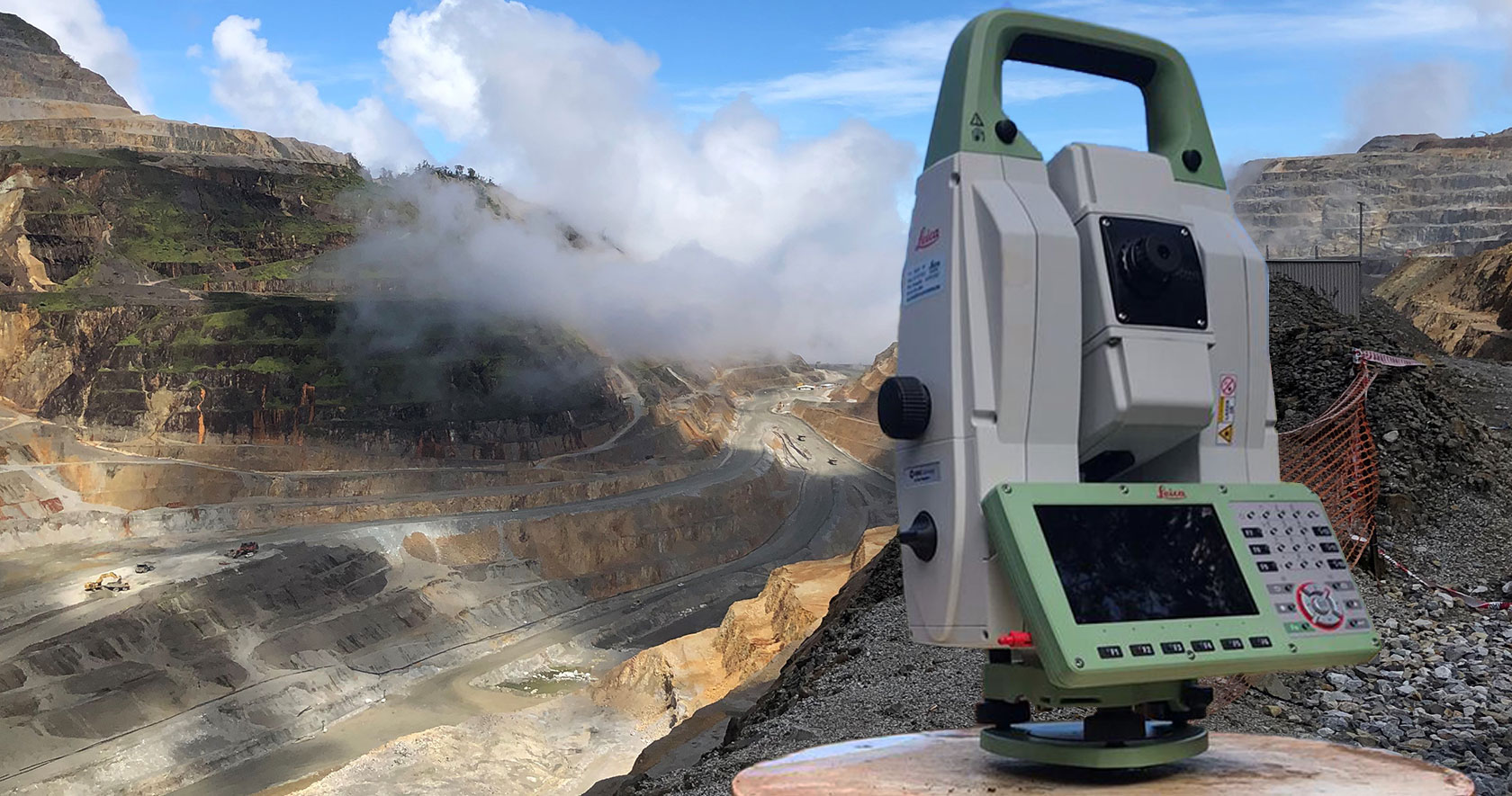Monitoring of slope stability and mine monitoring using Leica Nova MS60 MultiStation